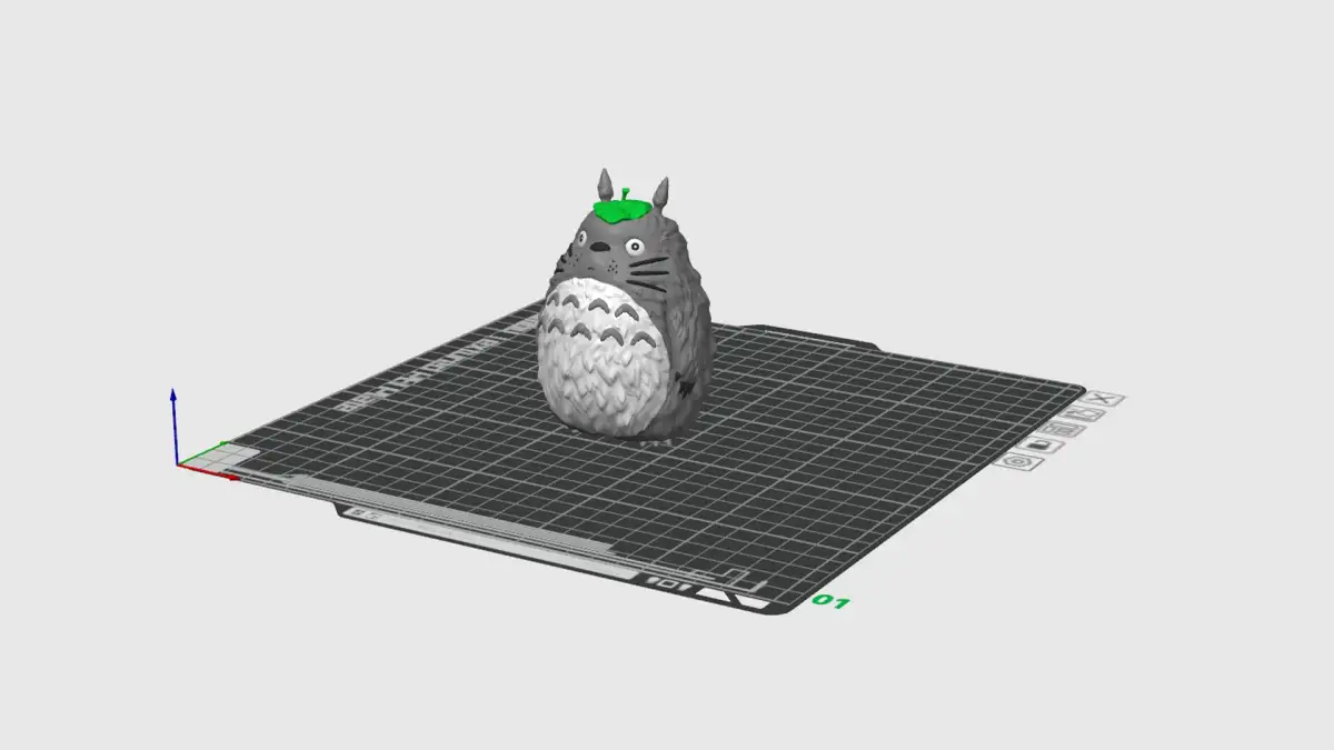 Modélisation 3D d'une figure de Totoro