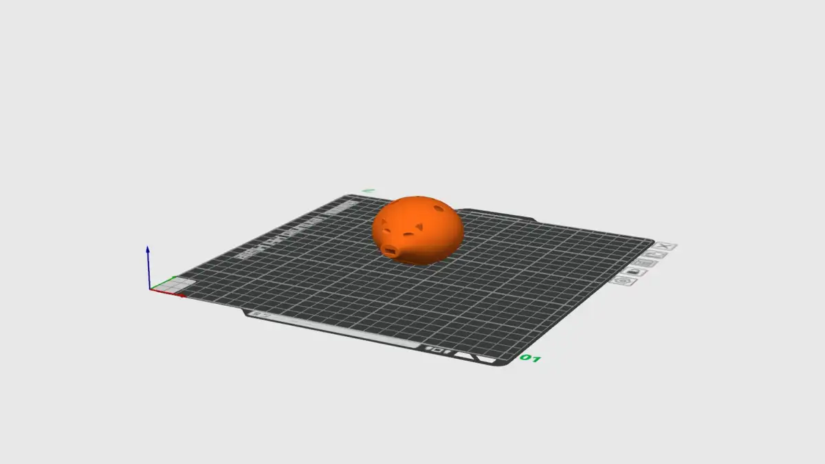 Modélisation 3D ocarina en forme de cochon
