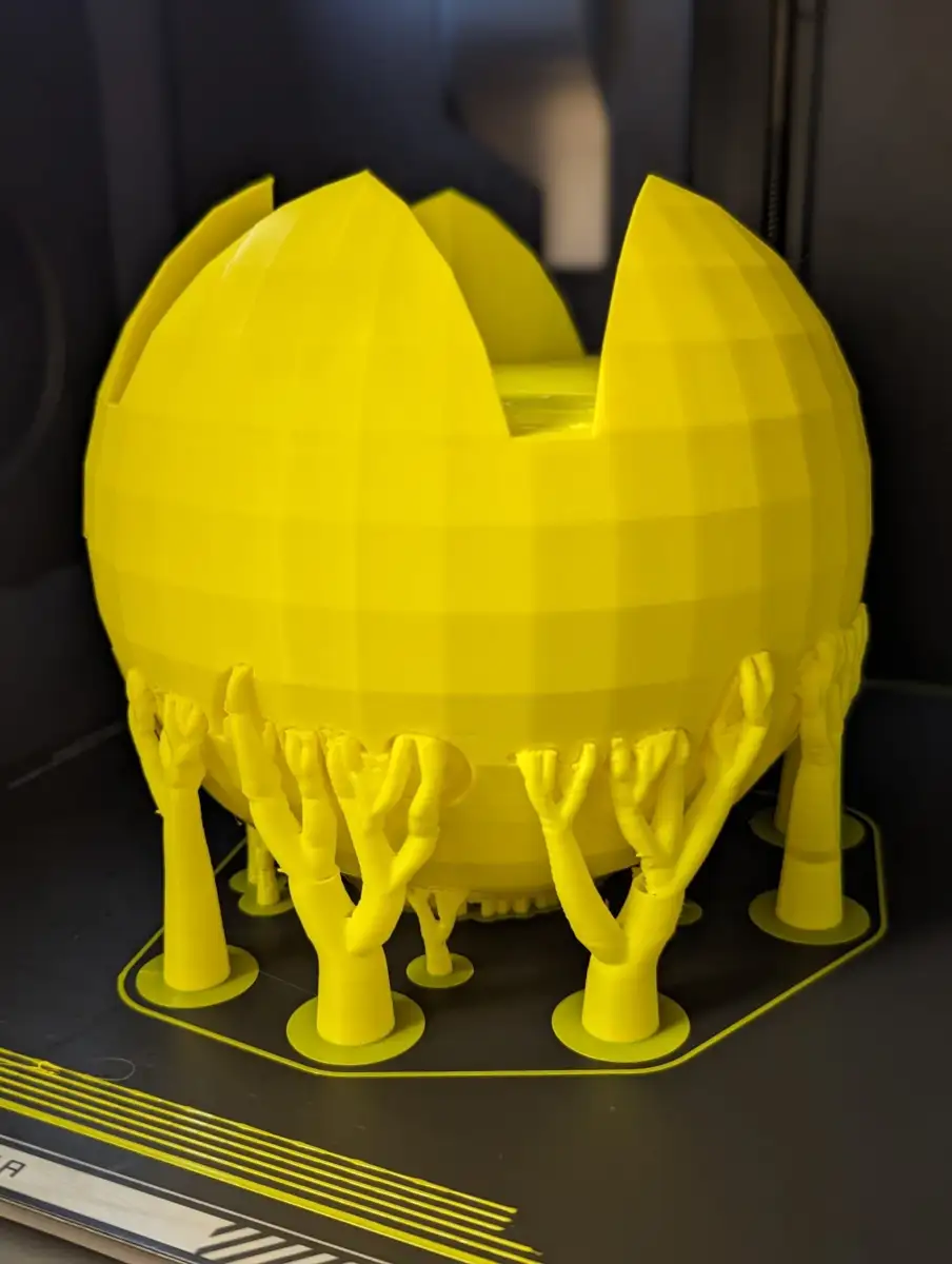 Prototype 3D, sphère jaune