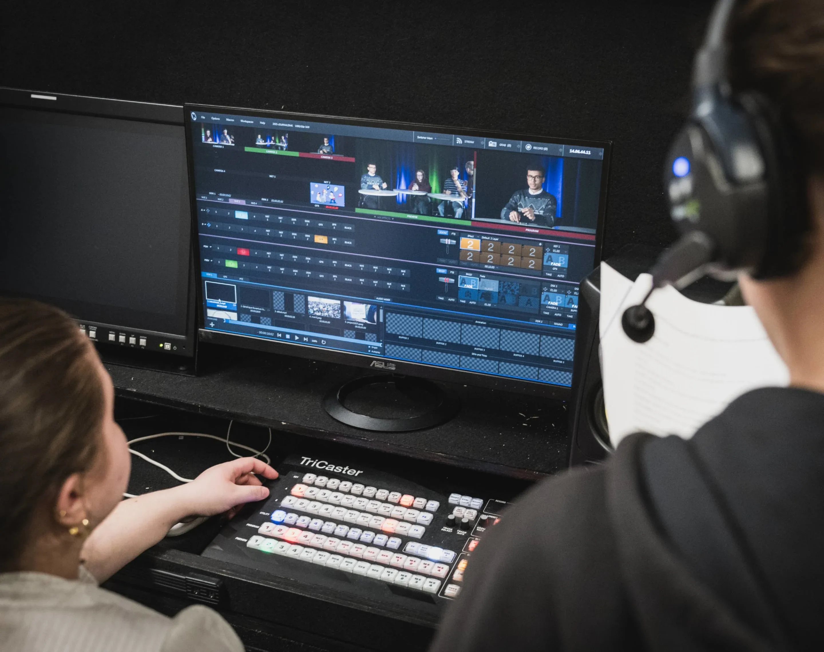 Personnes étudiantes à la régie