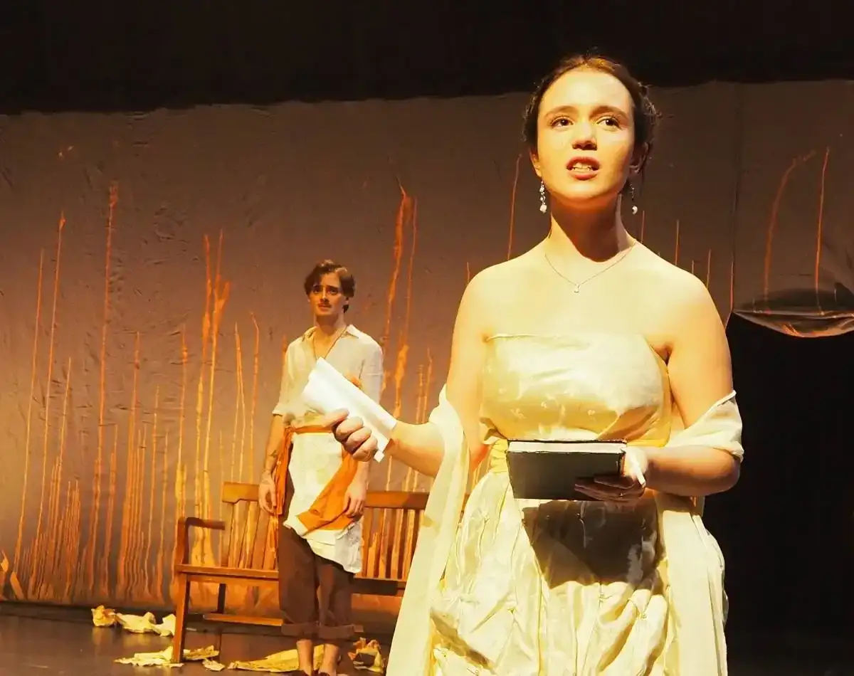 Personnes étudiantes durant une représentation sur scène