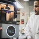 Étudiants avec la machine