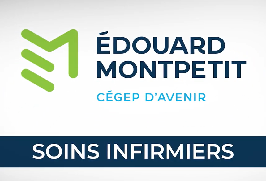 Logo du Cégep avec la mention soins infirmiers