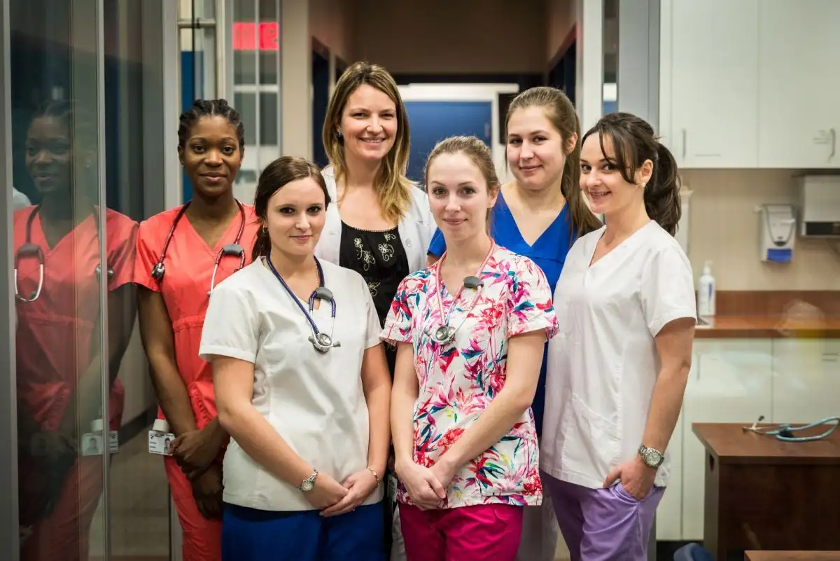 Groupe d'étudiantes du programme