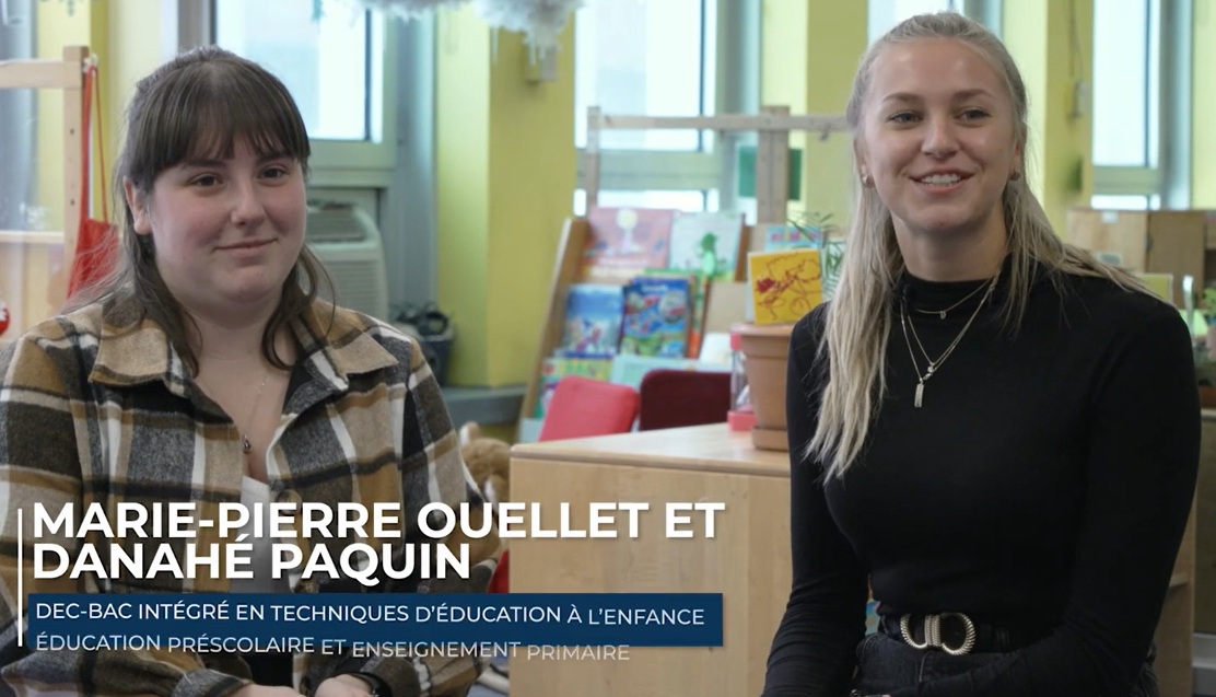 Marie-Pierre Ouellette et Danahé Paquin diplômées du programme